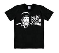 Logoshirt® Louis de Funès I Le Gendarme de Saint-Tropez I Nein! Doch! Ohhh! I T-Shirt Print I Damen & Herren I kurzärmlig I schwarz I Lizenziertes Originaldesign I Größe M