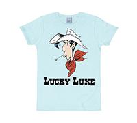 LOGOSHIRT T-Shirt mit Lucky Luke-Print, hellblau