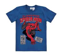 Logoshirt® Marvel Comics I Spider-Man I Merciless Foes I T-Shirt Print I Damen & Herren I kurzärmlig I blau I Lizenziertes Originaldesign I Größe XXL
