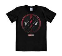 Logoshirt® Marvel I Deadpool & Wolverine I Logo I T-Shirt Print I Damen & Herren I kurzärmlig I schwarz I Lizenziertes Originaldesign I Größe L
