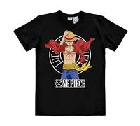 Logoshirt® One Piece I Luffy New World I T-Shirt Print I Damen & Herren I kurzärmlig I schwarz I Lizenziertes Originaldesign I Größe XL