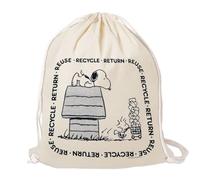 Logoshirt® Peanuts I Reuse, Recycle, Return I Stoffbeutel I bedruckt I natur I AZO-free I stabiler Kordelzug I Lizenziertes Design