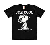 Logoshirt®️ Peanuts I Snoopy I Joe Cool I Bio T-Shirt Print I Kinder I Mädchen & Jungen I kurzärmlig I schwarz I Lizenziertes Originaldesign I Größe 164