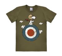 LOGOSHIRT T-Shirt mit niedlichem Print Snoopy - Peanuts M grün Herren Shirts T-Shirts (kurzarm) M oliv
