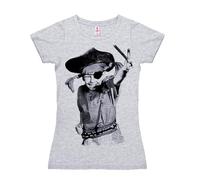 T-Shirt Pippi Langstrumpf - Pirat mit niedlichem Print Logoshirt grau-meliert S (Artikelnummer: 3M299/00XS)