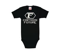 Body LOGOSHIRT, Jungen, Gr. 50/56, EURO-Größen, schwarz, 100% Baumwolle, bedruckt, normal, Rundhals, Bodys Body, mit Captain Future-Motiv (76364401-50) schwarz