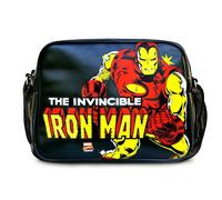 Logoshirt Shoulder Bag-Iron Man Umhängetasche, Schwarz, 37 x 28 x 11 cm