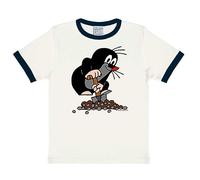 Logoshirt® TV I Der kleine Maulwurf I Hügel I T-Shirt Print I Kinder I Mädchen & Jungen I kurzärmlig I weiss I Lizenziertes Originaldesign I Größe 104/116