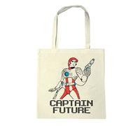 Logoshirt® Wizard of Science I Captain Future I wiederverwendbare Tasche I Stofftasche I Baumwolltasche I bedruckt I 100% Baumwolle I mit langen Tragegriffen I natur I lizenziertes Originaldesign