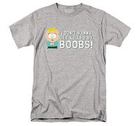 LOGOVISION South Park Killed by Boobs Unisex T Shirt, Athletic Heather T-Shirt, Unisex (1 Stück), Athletic Heather, XL