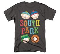 LOGOVISION Unisex South Park Best Buds, Charcoal T-Shirt, anthrazit, L