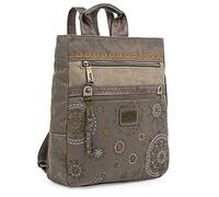 Lois - City Rucksack für Damen. Nylon und Kunstleder PU. Backpack. Rucksäcke. Praktisch und bequem. Design und Qualität. 304473, Color Braun