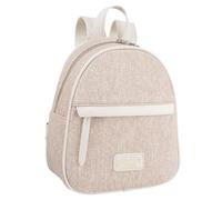 Lois - Cityrucksack Damen Klein Elegant Rucksack Damen Schwarz Alltag Modern, Kleiner Rucksack Damen für Büro Reise City Kollektion., Beig