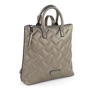 Lois - Cityrucksack Damen Klein Elegant Rucksack Damen Schwarz Alltag Modern, Kleiner Rucksack Damen für Büro Reise City Kollektion., Dunkles Silber