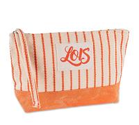 Lois - Damen-Toilettenbeutel Damen-Toilettenbeutel Ideal für Reisen Kleine Kulturtasche und Kosmetiktasche, Orange