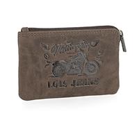 Lois - Geldbeutel & Schlüsseltasche Klein - Schlüsseletui Schlüsseltasche - Schlüsseletui Leder - Autoschlüssel Tasche - Schlüssel Etui, Braun