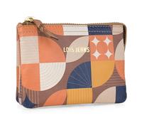 Lois - Geldbörse Damen Leder - Strapazierfähige Portmonee Damen Leder - Geldbeutel Damen. Damen-Geldbörsen. Portemonnaie Damen Leder mit Mehreren fächern, Kreise