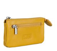 Lois - Geldbörse Damen Leder - Strapazierfähige Portmonee Damen Leder - Geldbeutel Damen. Damen-Geldbörsen. Portemonnaie Damen Leder mit Mehreren fächern 202059, Ocker