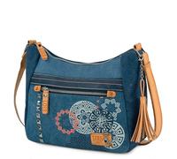 Lois - Handtasche Damen Umhängetasche Damen Klein & Stilvoll Handtasche Damen Umhängetasche Crossbody Bag Damen, Blau