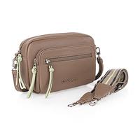 Lois - Handtasche Damen Umhängetasche Damen Klein & Stilvoll Handtasche Damen Umhängetasche Crossbody Bag Damen, Taupe