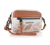 Lois - Handtasche Damen Umhängetasche - Handtasche Klein Umhängetasche für Frau mit Verstellbarer Riemen. Kleine Handtasche Damen mit Reißverschluss Schließen, Weiss