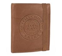 Lois - Herren Geldbörse Echtleder RFID Schutz - Herren Leder Geldbörse Klein oder Groß - Portemonnaie Herren Echtleder mit Kartenfächern, Tan