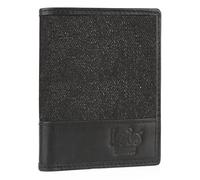 Lois - Herren Geldbörse Echtleder RFID Schutz - Herren Leder Geldbörse Klein oder Groß - Portemonnaie Herren Echtleder mit Kartenfächern, Schwarz