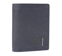 Lois - Herren Geldbörse Echtleder RFID Schutz - Herren Leder Geldbörse Klein oder Groß - Portemonnaie Herren Echtleder mit Kartenfächern, Marine Blau