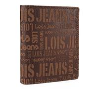 Lois - Herren Geldbörse Echtleder RFID Schutz - Herren Leder Geldbörse Klein oder Groß - Portemonnaie Herren Echtleder mit Kartenfächern, Braun