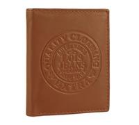 Lois - Herren Geldbörse Echtleder RFID Schutz - Herren Leder Geldbörse Klein oder Groß - Portemonnaie Herren Echtleder mit Kartenfächern, Tan