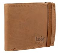 Lois - Herren Geldbörse Echtleder RFID Schutz - Herren Leder Geldbörse Klein oder Groß - Portemonnaie Herren Echtleder mit Kartenfächern, Braun