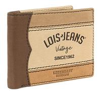 Lois - Herren Geldbörse Echtleder RFID Schutz - Herren Leder Geldbörse Klein oder Groß - Portemonnaie Herren Echtleder mit Kartenfächern, Light Brown