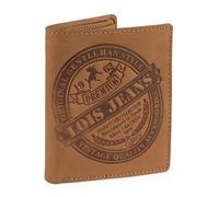 Lois - Herren Geldbörse Echtleder RFID Schutz - Herren Leder Geldbörse Klein oder Groß - Portemonnaie Herren Echtleder mit Kartenfächern, Braun