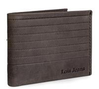 Lois - Herren Geldbörse Echtleder RFID Schutz - Herren Leder Geldbörse Klein oder Groß - Portemonnaie Herren Echtleder mit Kartenfächern, Braun