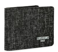 Lois Jugendbrieftasche Schwarz aus Polyester/Kunstleder, robust, für Jungen, Sport, lässig, mit Reißverschluss, ideal für Jugendliche