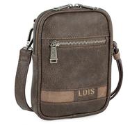 Lois - Men's Leather Crossbody Messenger Bag Stylish Herrentasche Umhängen Leder Shoulder Bag Vintage Lederhandtasche Herren Casual Travel, Braun