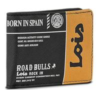 Lois - Portmonee Jungen Teenager, Geldbeutel Jugendliche Jungen, Portemonnaie Stoff, Geldbeutel Jungen, Portemonnaie Jungen Teenager - Robust & Stylisch, Schwarz