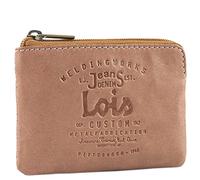 Lois - Geldbeutel & Schlüsseltasche Klein - Schlüsseletui Schlüsseltasche - Schlüsseletui Leder - Autoschlüssel Tasche - Schlüssel Etui 11002, Coñak
