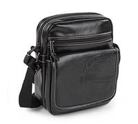 Lois - Umhängetasche Herren Klein mit verstellbarem riemen - Herren Umhängetasche Klein hergestellt aus hochwertigen Materialien - Dauerhaft Kleine Umhängetasche Herren - Herrentasche Zum Umh, Schwarz