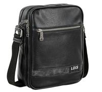 Lois - Umhängetasche Herren Klein mit verstellbarem riemen - Herren Umhängetasche Klein hergestellt aus hochwertigen Materialien - Dauerhaft Kleine Umhängetasche Herren - Herrentasche Zum Umh, Schwarz