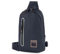 Lois - Umhängetasche Herren Klein mit verstellbarem riemen - Herren Umhängetasche Klein hergestellt aus hochwertigen Materialien - Dauerhaft Kleine Umhängetasche Herren - Herrentasche Zum, Marine Blau