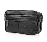 Lois - Umhängetasche Herren - Moderne Herren Handtaschen und Lederhandgelenktasche Herren - Stilvolle Herren Clutch, Schwarz