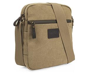 Lois - Umhängetasche Kleine Umhängetasche Herren Männer Tasche für Alltag Reisen Arbeit Freizeit Schultertasche Crossbody Bag Herren Stilvoll Praktisch Langlebig und Leicht., Camel