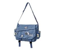 Loizziuy Y2k Umhängetasche, Rucksack, Kawaii, große Kapazität, ästhetischer Rucksack, niedlich, lässig, Reisen, Mochilas, Tagesrucksäcke, 1015 Blau, 11.8 x 7.8 inches, Tagesrucksäcke