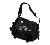 Loizziuy Y2k Umhängetasche Rucksack Kawaii Große Kapazität Ästhetischer Rucksack Niedlich Lässig Reise Mochilas Daypacks, 1015 Schwarz, Daypack Rucksäcke