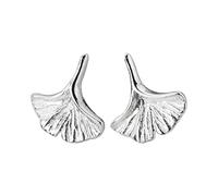 LOKILOKI Echte 925 Sterling Silber Pflanze Blume Kleine Ohrstecker Für Frauen Vintage Nette Sterling Silber Mode Edlen Schmuck