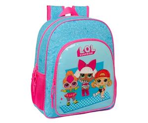 LOL Surprise Divas Schulrucksack für Kinder, Kinderrucksack, anpassbar an Kinderwagen, ideal für Kinder im Schulalter, bequem und vielseitig, Qualität und Widerstandsfähigkeit, 32 x 12 x 38 cm, Blau,
