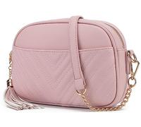 lola mae Gesteppte Umhängetasche, trendiges Design Schultertasche, Bpink, Small