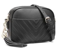 lola mae Gesteppte Umhängetasche, trendiges Design Schultertasche, Schwarz, Small