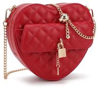 lola mae Heart Shaped Crossbody Herzförmige Schultertasche Love Lock Key